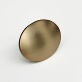 Brushed Bronze "Dome" Oval Cabinet Knob - Forge Hardware Studio