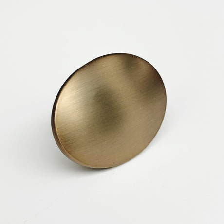 Brushed Bronze "Dome" Oval Cabinet Knob - Forge Hardware Studio