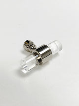 Lucite Polished Nickel "Bank" Drawer Pulls and Cabinet Knobs - Forge Hardware Studio