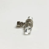 Lucite Polished Nickel "Bank" Drawer Pulls and Cabinet Knobs - Forge Hardware Studio