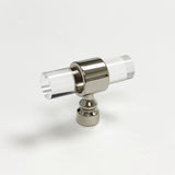 Lucite Polished Nickel "Bank" Drawer Pulls and Cabinet Knobs - Forge Hardware Studio