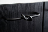Matte Black "Knot" 5 in. Drawer Pull - Forge Hardware Studio