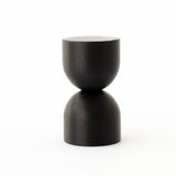 Matte Black "Double Cup" Cabinet Knob and Wall Hook - Forge Hardware Studio