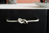 Brushed Nickel "Knot" 5 in. Drawer Pull - Forge Hardware Studio