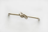 Brushed Nickel "Knot" 5 in. Drawer Pull - Forge Hardware Studio