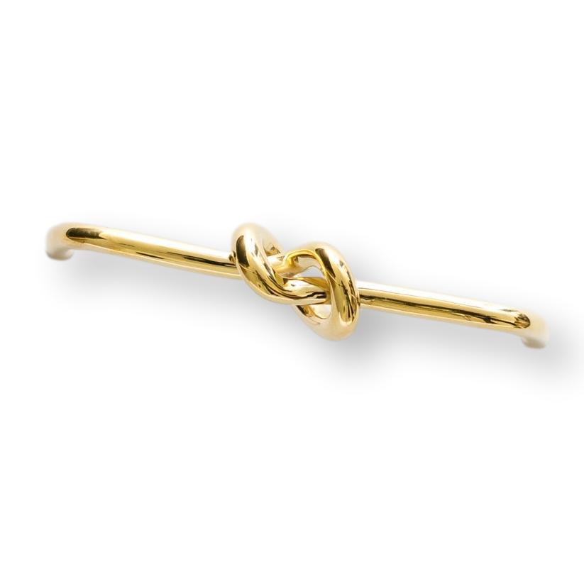 Polished Unlacquered Brass "Knot" 5 in. Drawer Pull - Forge Hardware Studio