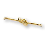 Polished Unlacquered Brass "Knot" 5 in. Drawer Pull - Forge Hardware Studio