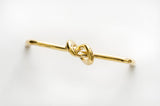 Polished Unlacquered Brass "Knot" 5 in. Drawer Pull - Forge Hardware Studio