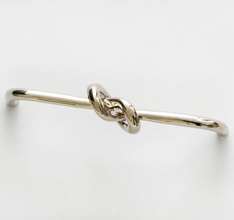 Polished Nickel "Knot" 5 in. Drawer Pull - Forge Hardware Studio