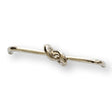 Polished Nickel "Knot" 5 in. Drawer Pull - Forge Hardware Studio