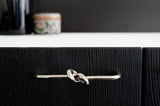 Polished Nickel "Knot" 5 in. Drawer Pull - Forge Hardware Studio