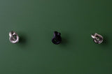 Matte Black "Knot" Cabinet Knob and Wall Hook - Forge Hardware Studio