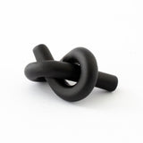 Matte Black "Knot" Cabinet Knob and Wall Hook - Forge Hardware Studio
