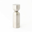 Brushed Nickel "Pedestal Cup" Round Wall Hook - Forge Hardware Studio