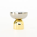 Brass and Nickel " Raised Bowl" Round Cabinet Knob and Hook - Forge Hardware Studio