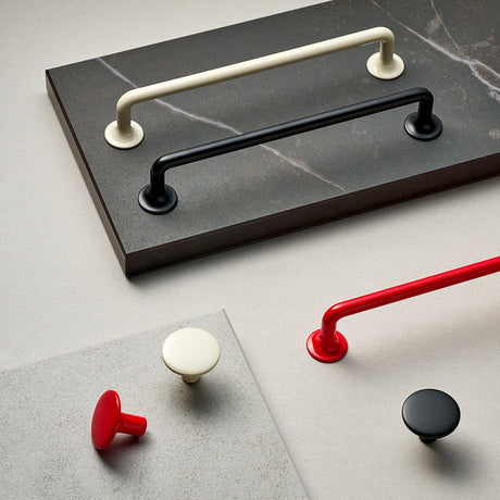 Tango Red Cabinet Knob and Handle - Forge Hardware Studio