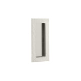 Modern Knurled Rectangular Solid Brass Recess Door Pull in Polished Nickel - Forge Hardware Studio