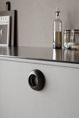 Matte Black "Vibe" Cup Knob and Drawer Pull - Forge Hardware Studio