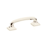 Milli Square Polished Nickel Drawer Pulls - Brass Cabinet Hardware 