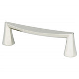 Polished Nickel "Core" Drawer Pulls and Knob - Brass Cabinet Hardware 
