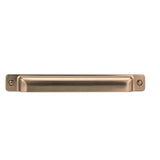 Square Cup Drawer Pulls in Champagne Bronze-Cabinet Handles - Brass Cabinet Hardware 