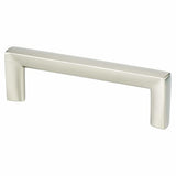 Brushed Nickel "Trane" Drawer Pulls and Knob - Brass Cabinet Hardware 