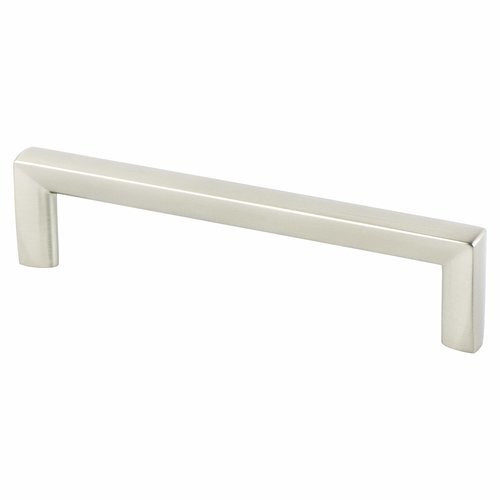 Brushed Nickel "Trane" Drawer Pulls and Knob - Brass Cabinet Hardware 