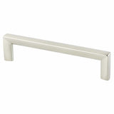 Brushed Nickel "Trane" Drawer Pulls and Knob - Brass Cabinet Hardware 