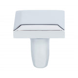 Polished Chrome "Trane" Drawer Pulls and Knob - Brass Cabinet Hardware 