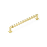 Unlacquered Brass "Neal" Cabinet Knobs and Pulls Cabinet Hardware - Brass Cabinet Hardware 