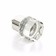 Polished Chrome City Lights 1-1/8" Round Multi-Sided Glass Knob - Brass Cabinet Hardware 