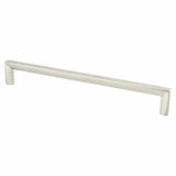Brushed Nickel "Trane" Drawer Pulls and Knob - Brass Cabinet Hardware 