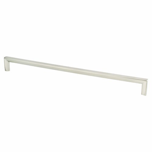 Brushed Nickel "Trane" Drawer Pulls and Knob - Brass Cabinet Hardware 