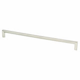 Brushed Nickel "Trane" Drawer Pulls and Knob - Brass Cabinet Hardware 