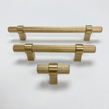 Knurled "Prelude" Champagne Bronze Cabinet Knobs and Drawer Pulls - Forge Hardware Studio