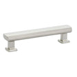 Polished Nickel Square "Art Deco" Drawer Pulls - Brass Cabinet Hardware 