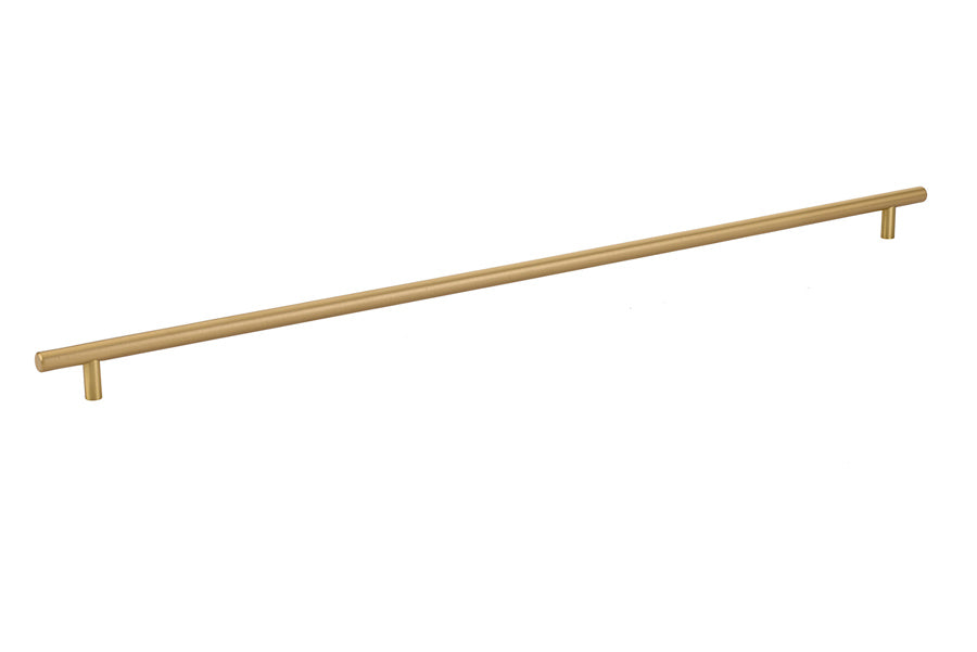 T-Bar "European" Satin Brass Cabinet Knobs and Pulls - Forge Hardware Studio
