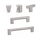 Satin Nickel "Luxe" Cabinet Knobs and Drawer Pulls - Forge Hardware Studio