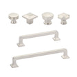 Brushed Nickel "Moderna" Cabinet Drawer Pulls and Cabinet Knobs - Forge Hardware Studio