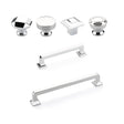 Polished Chrome "Moderna" Cabinet Knobs and Drawer Pulls - Forge Hardware Studio