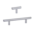 T-Bar "European" Polished Chrome Cabinet Knobs and Pulls - Forge Hardware Studio