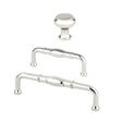 Designers Group Ramona 1-1/4" Polished Nickel Round Cabinet Knob - Forge Hardware Studio