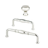 Designers Group Ramona 1-1/4" Polished Nickel Round Cabinet Knob - Forge Hardware Studio