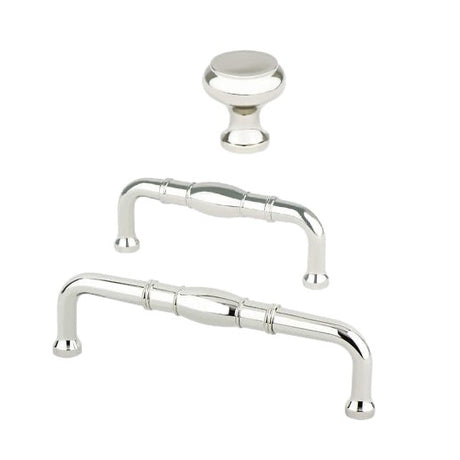 Designers Group Ramona 1-1/4" Polished Nickel Round Cabinet Knob - Forge Hardware Studio