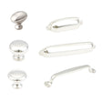 Polished Nickel "Leah" Cabinet Knobs Drawer Pulls and Cup Pulls - Forge Hardware Studio