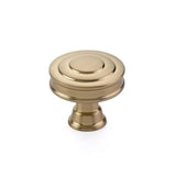 Satin Brass "Elite" Cabinet Knobs and Drawer Pulls - Forge Hardware Studio