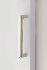Barn Door Pull "Riverside" in Polished Nickel Handle Hardware for Interior Doors - Forge Hardware Studio