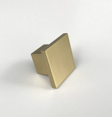 Tila Brass Wide Drawer Pulls and Knob - Cabinet Hardware - Forge Hardware Studio