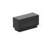 Urban Modern Block Cabinet in Matte Black-Cabinet Hardware - Forge Hardware Studio