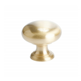 Wire Mid-Century "Peggy" Satin Brass Drawer Pulls - Forge Hardware Studio
